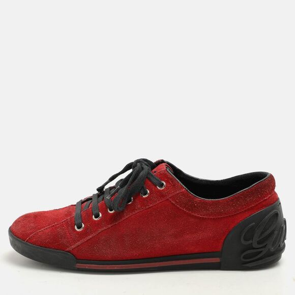 Red Suede Low Top Sneakers Size 38,New Products : American Fashion Style Bags On Sale